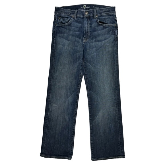 7 For All Mankind Other - 7 For All Mankind Jeans Mens Size 29 Austyn‎ Blue Denim Dark Wash 27” inseam